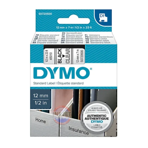 Dymo D1 Tape 12mmx7m 45010 S0720500