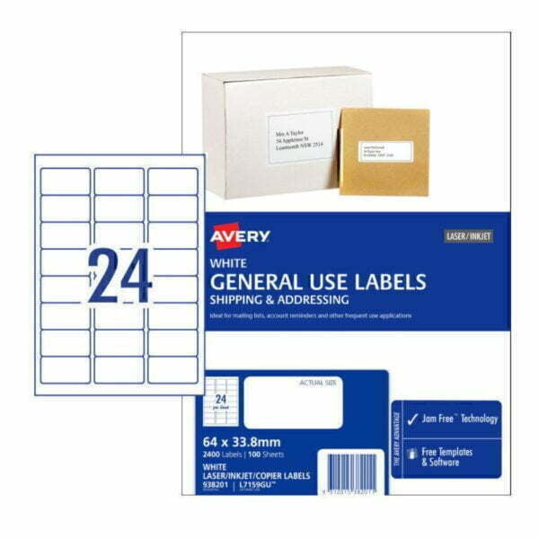 Avery 24up General Use Labels 938201 L7159GU