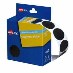 Avery 937250 Dispenser Labels 24mm Black