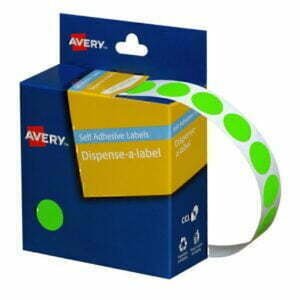 Avery 93796 Dispenser Dots 14mm Green