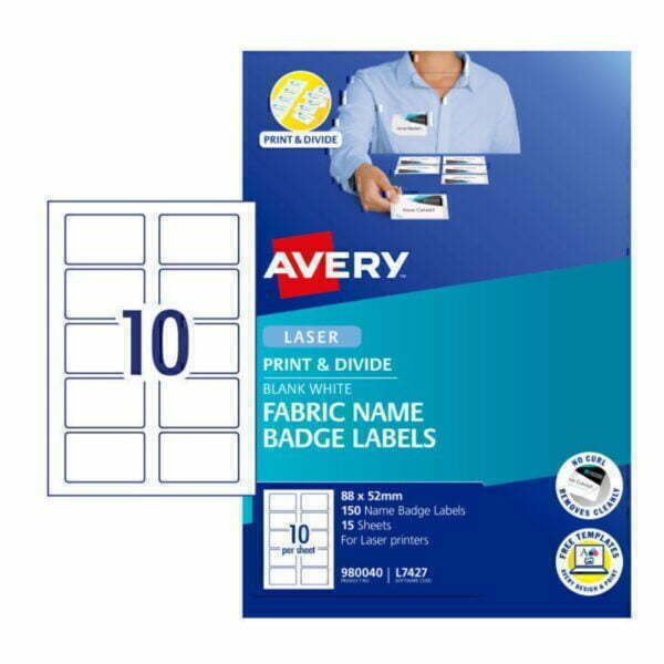 Avery Fabric Name Badge Labels 980040