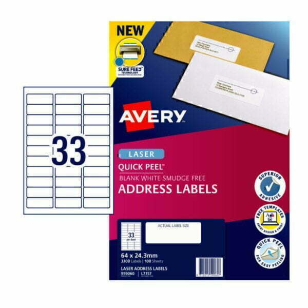 Avery Laser Labels 33up 959060