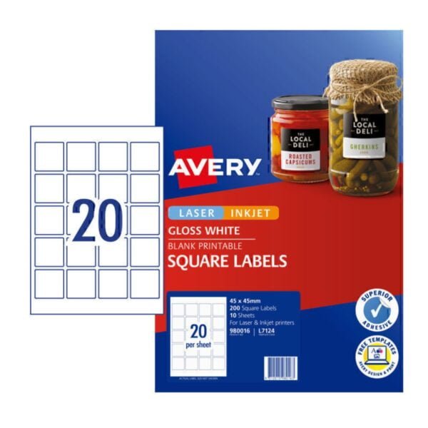 Avery Square Labels 980016