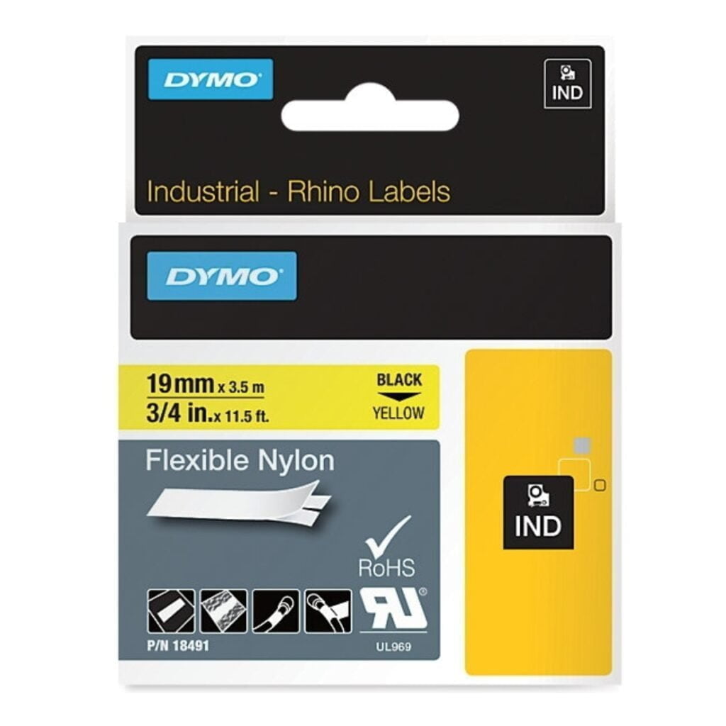 Dymo Rhino Flexible Nylon Tape 19mm 18491