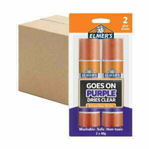 Elmers Glue Stick 40g Purple Pk2 Box6 41650