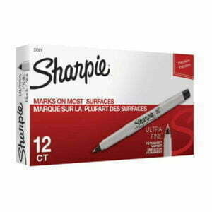 Sharpie Ultra Fine Permanent Marker Black Box 12 37001