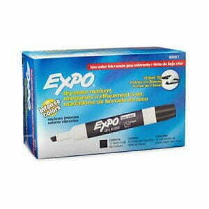 Expo Whiteboard Marker Chisel Black Box12 80001