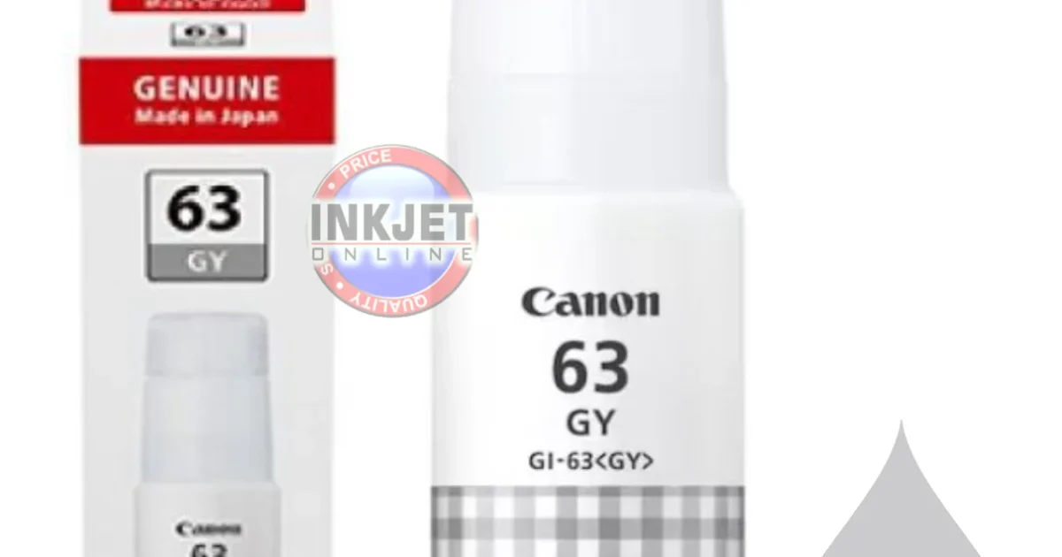 Canon 63 Grey Ink Bottle | Mega Tank Ink | Inkjet Online – Inkjet ...