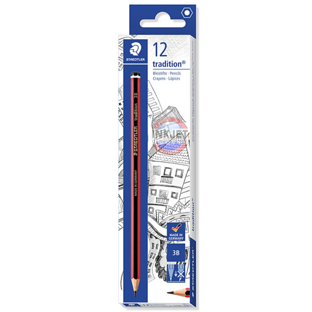Staedtler 110 Tradition – 3B Pencil – 12 Pack | Inkjet Online – Inkjet ...