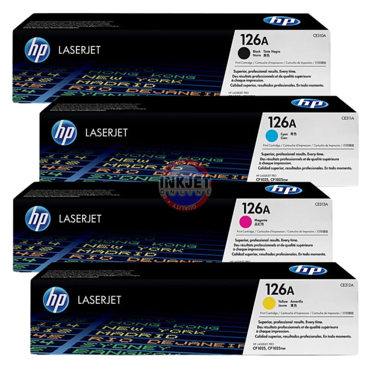HP LaserJet Pro 200 Color M275nw Toner Drum HP 126A Cartridges 