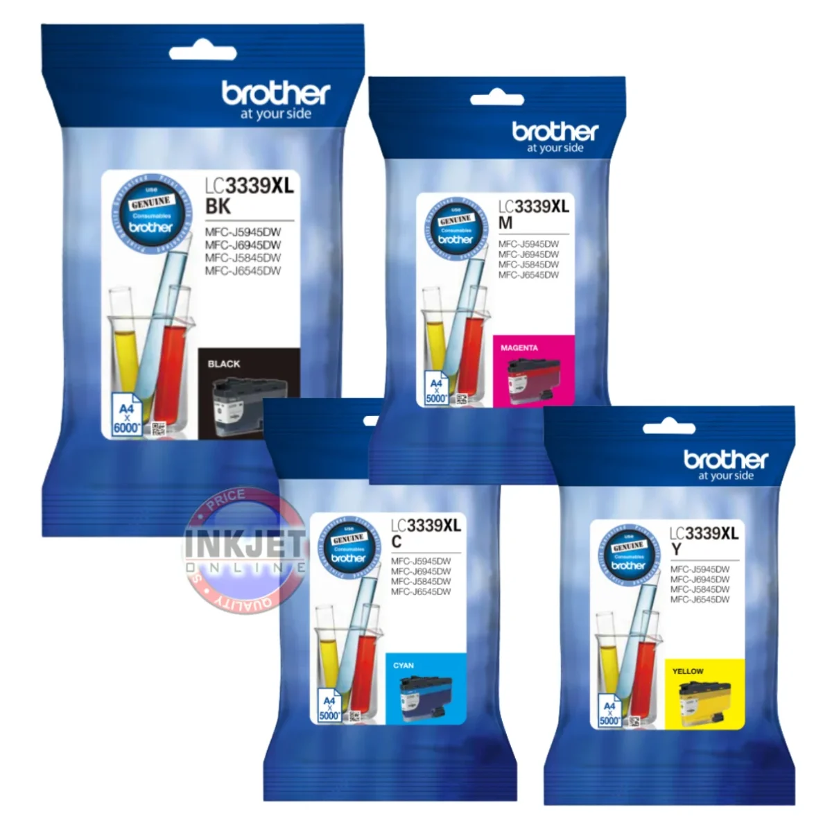 Brother MFC-J6945DW Printer Ink Cartridges — LC3337 / LC3339XL Series ...