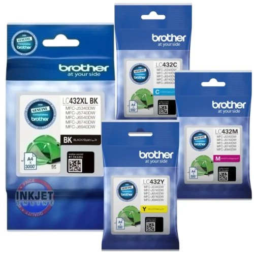 Brother LC432XL Black / 432 Colour Cartridge Pack (4 x Inks)