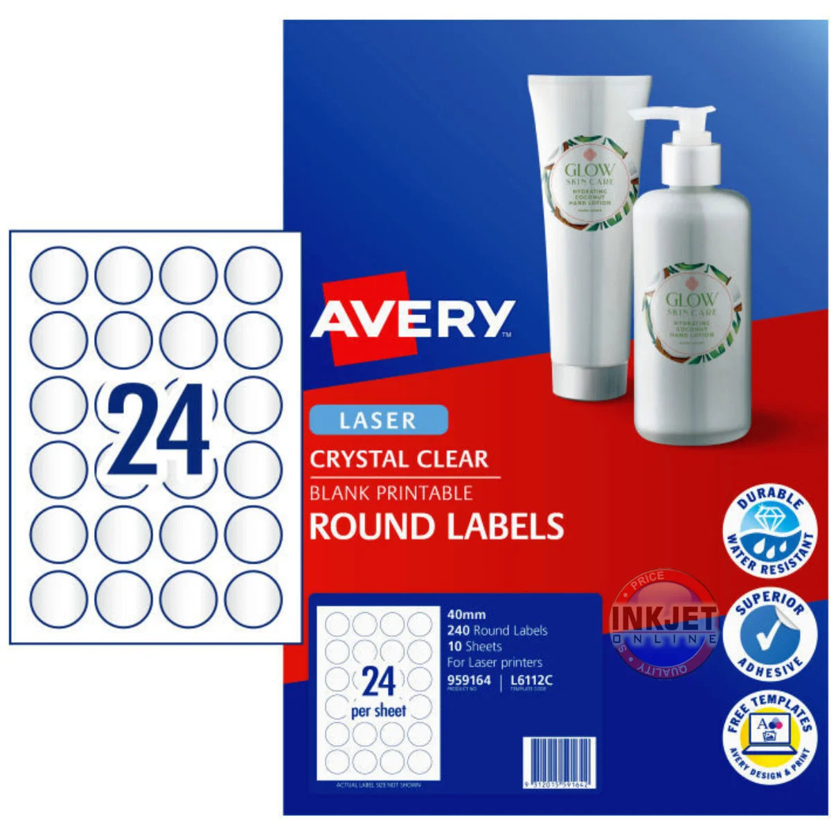 Avery Round Labels 959164 L6112C