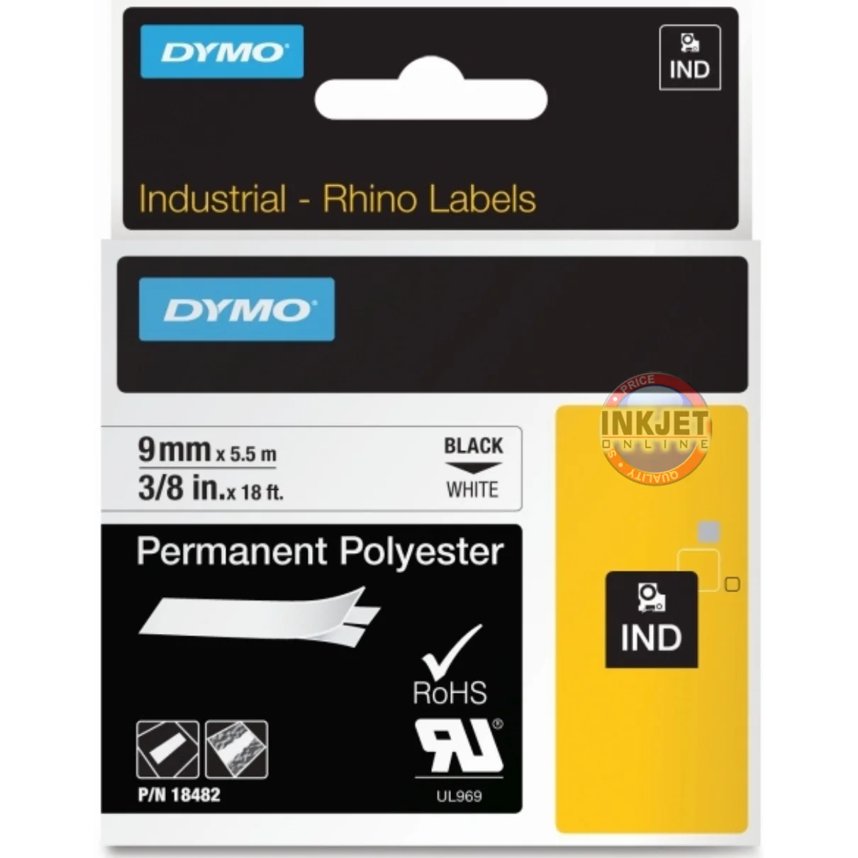Dymo Rhino Polyester Tape 18482