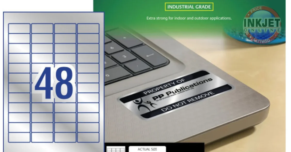 Avery (48up) Silver Heavy Duty Identification Labels (960 Labels ...
