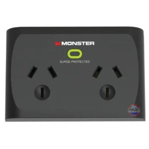 Monster Dual Socket Surge Protector Black MT-FPSP2700B