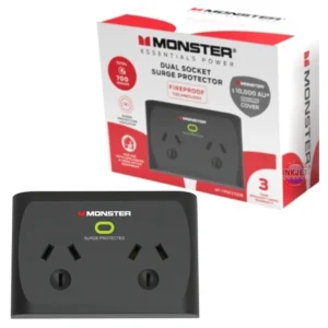 Monster Dual Socket Surge Protector Black MTFPSP2700B