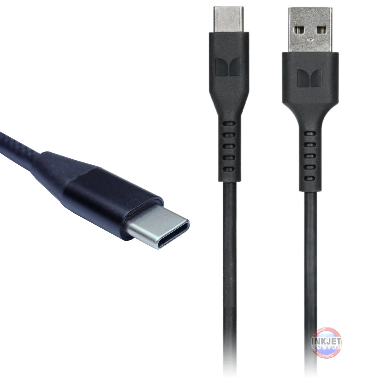 Monster USB-C Plastic Cable Black 1.2m MT12MCTOATB