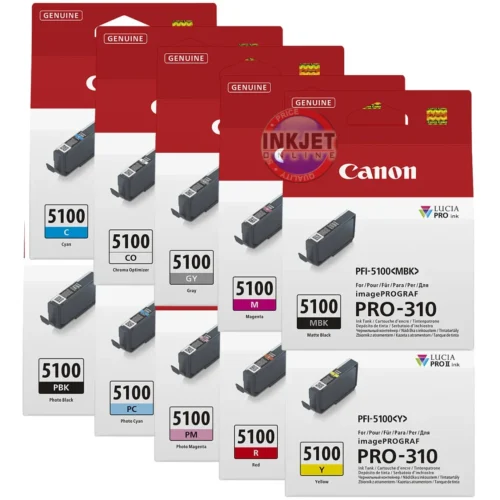 Canon PFI-5100 Cartridge Pack (10 x Inks) – Inkjet Online