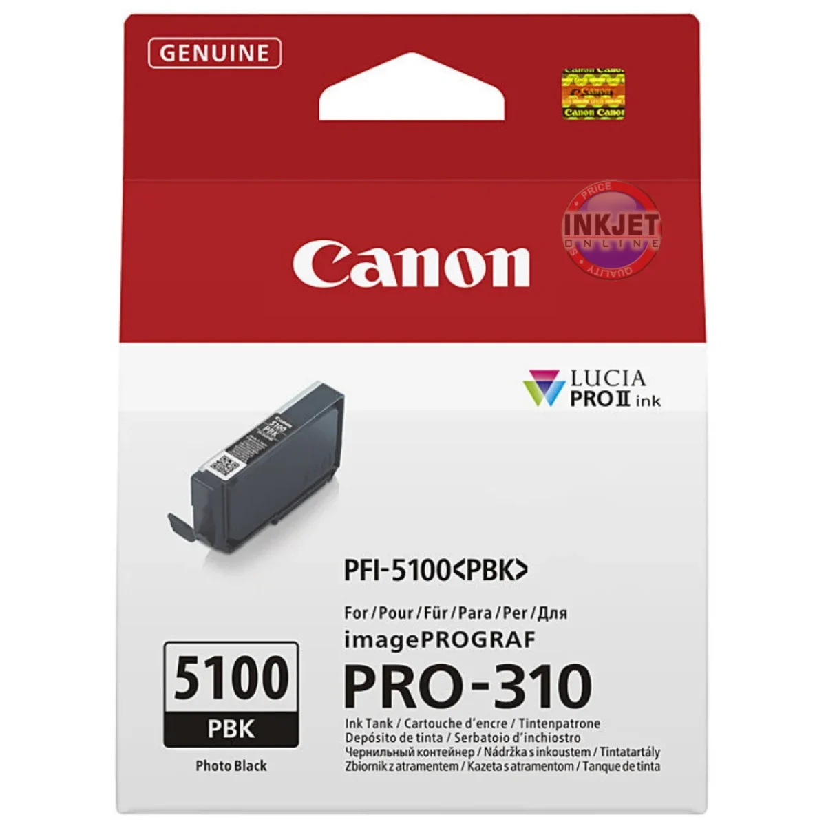 Canon PFI-5100 Photo Black Ink Cartridge – Inkjet Online