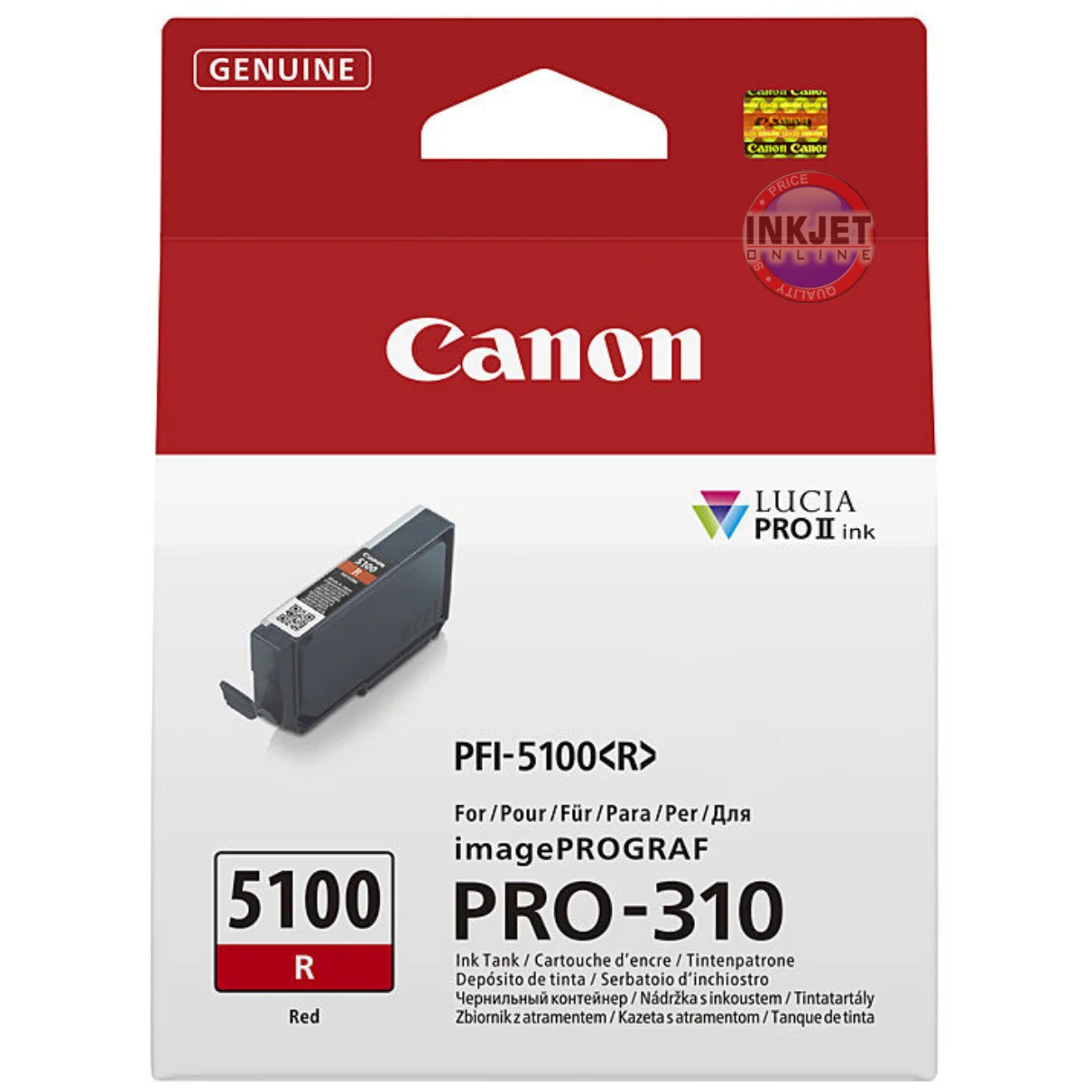 Canon PFI-5100 Red Cartridge