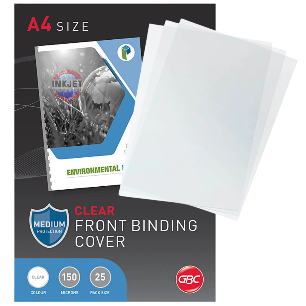 GBC Binding Covers A4 150 micron Clear BCP15CLR25