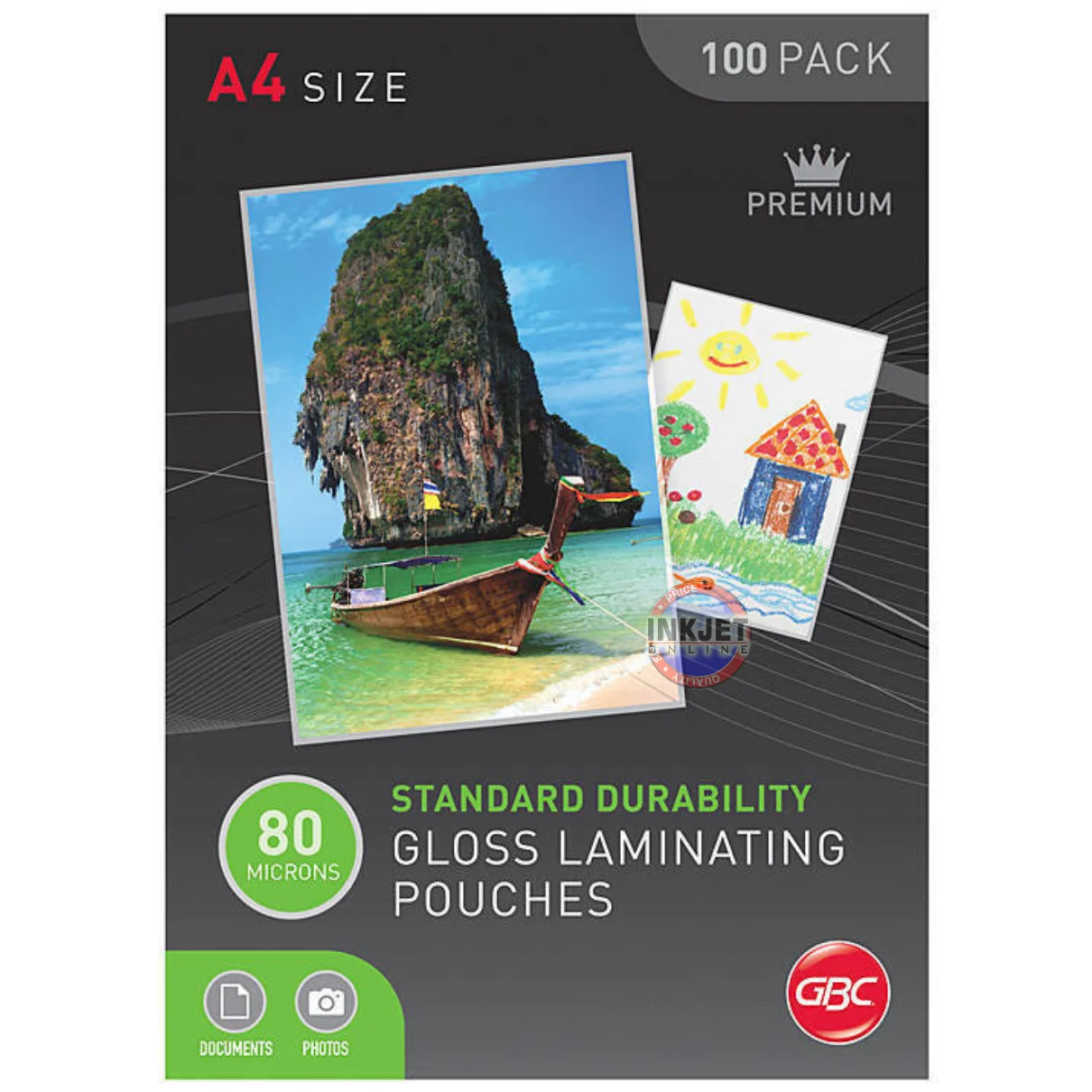 GBC Laminating Pouches A4 80 micron BL80MA4