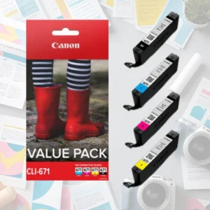 Canon CLI-671 Cartridge Pack - Four Standard Volume Printing Inks