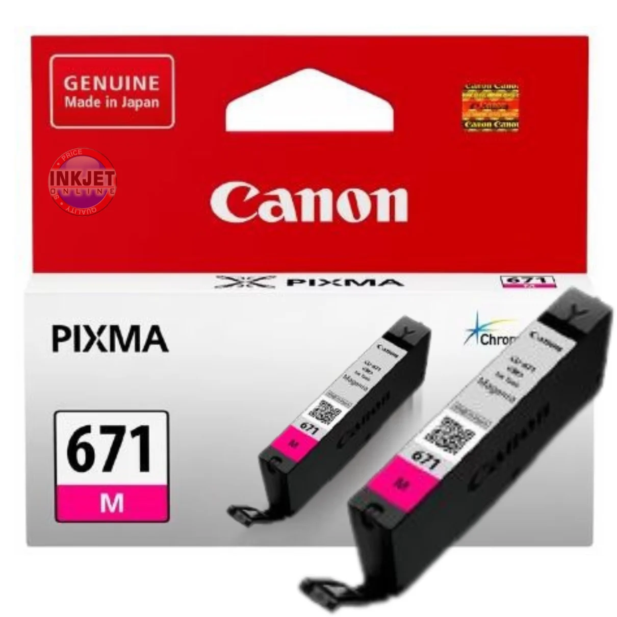 Canon CLI-671 Magenta Ink Cartridge for occasional magenta colour printing