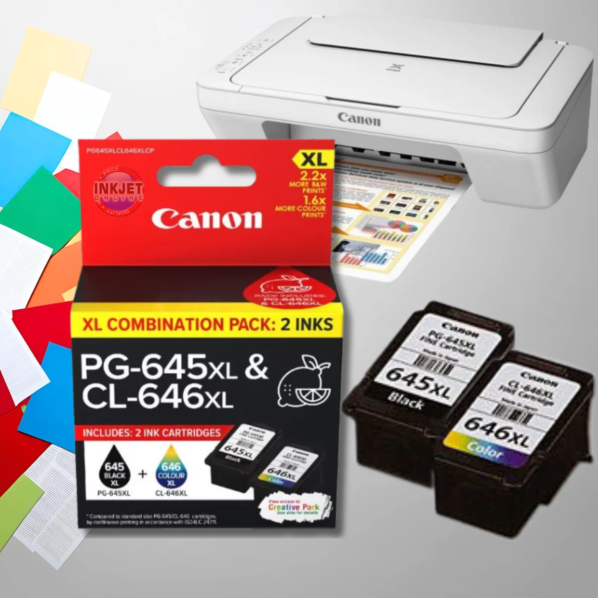 Canon PG645xl CL646xl XL Cartridge Combination Pack