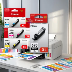 Canon PGI-670xl CLI-671xl Cyan Magenta & Yellow Cartridge Pack for High Volume Pixma Printing