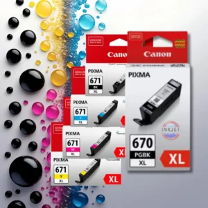 High Volume Colour Printing with the Canon PGI-670xl CLI-671xl Black, Cyan, Magenta & Yellow XL Cartridges