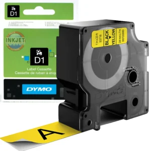 Dymo D1 Tape 24mm Black on Yellow S0720980 / 53718