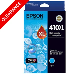 Epson 410xl cyan cartridge, clearance