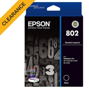Epson 802 black cartridge clearance