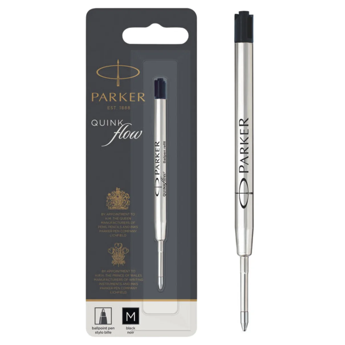 Parker Ballpoint Pen Refill (Medium) Black (1950369)