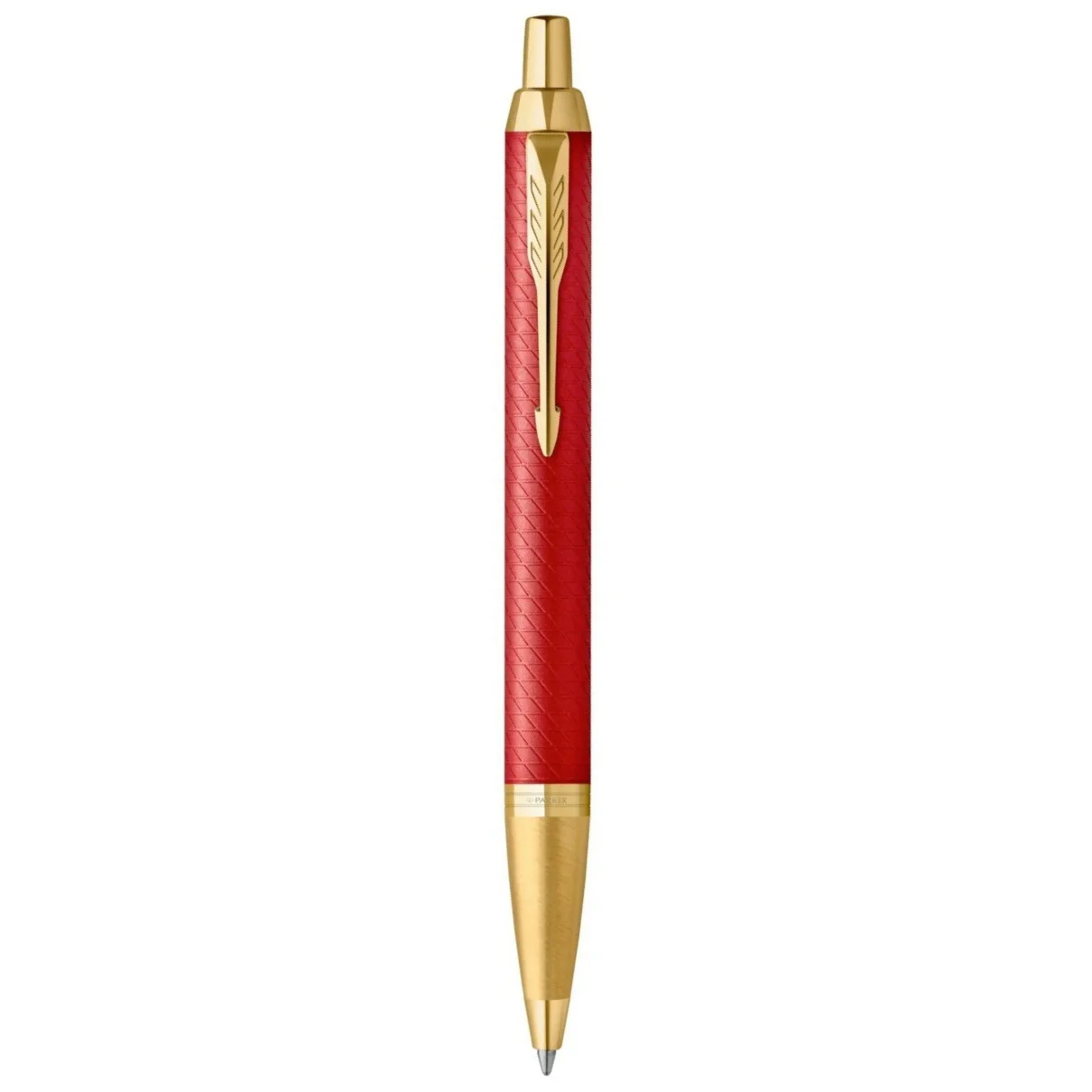 Parker IM Premium Red Gold Trim Ballpoint Pen 2143644