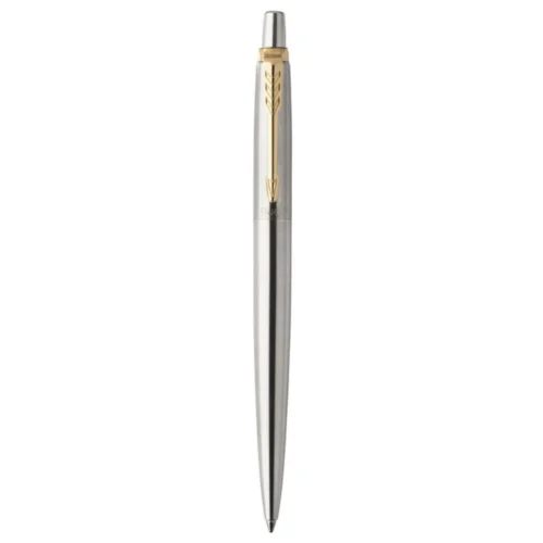 Parker Jotter Stainless Steel Gold Trim Ballpoint Pen (1953182 ...