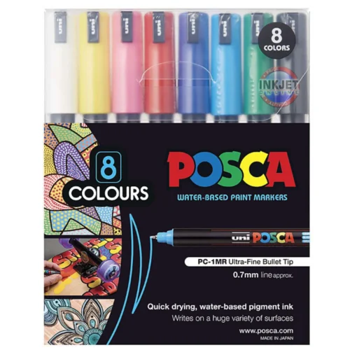 posca-pc-1mr-ultra-fine-paint-marker-asstd-colours-pc1mr8c-pk8