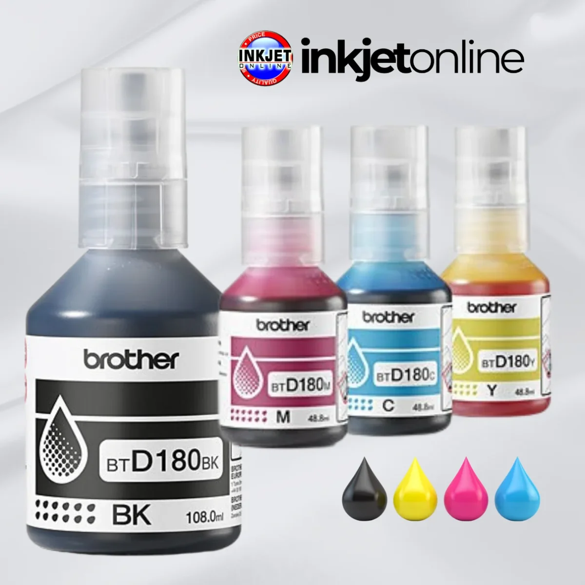 Brother D180 Ink Bottles | Genuine Brother Refill Inks – Inkjet Online