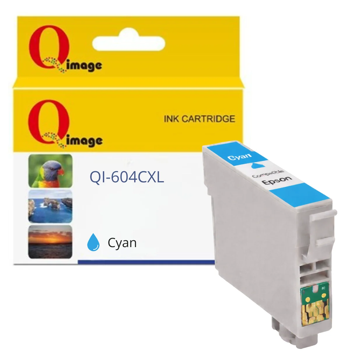 Compatible Epson 604XL Cyan Ink Cartridge