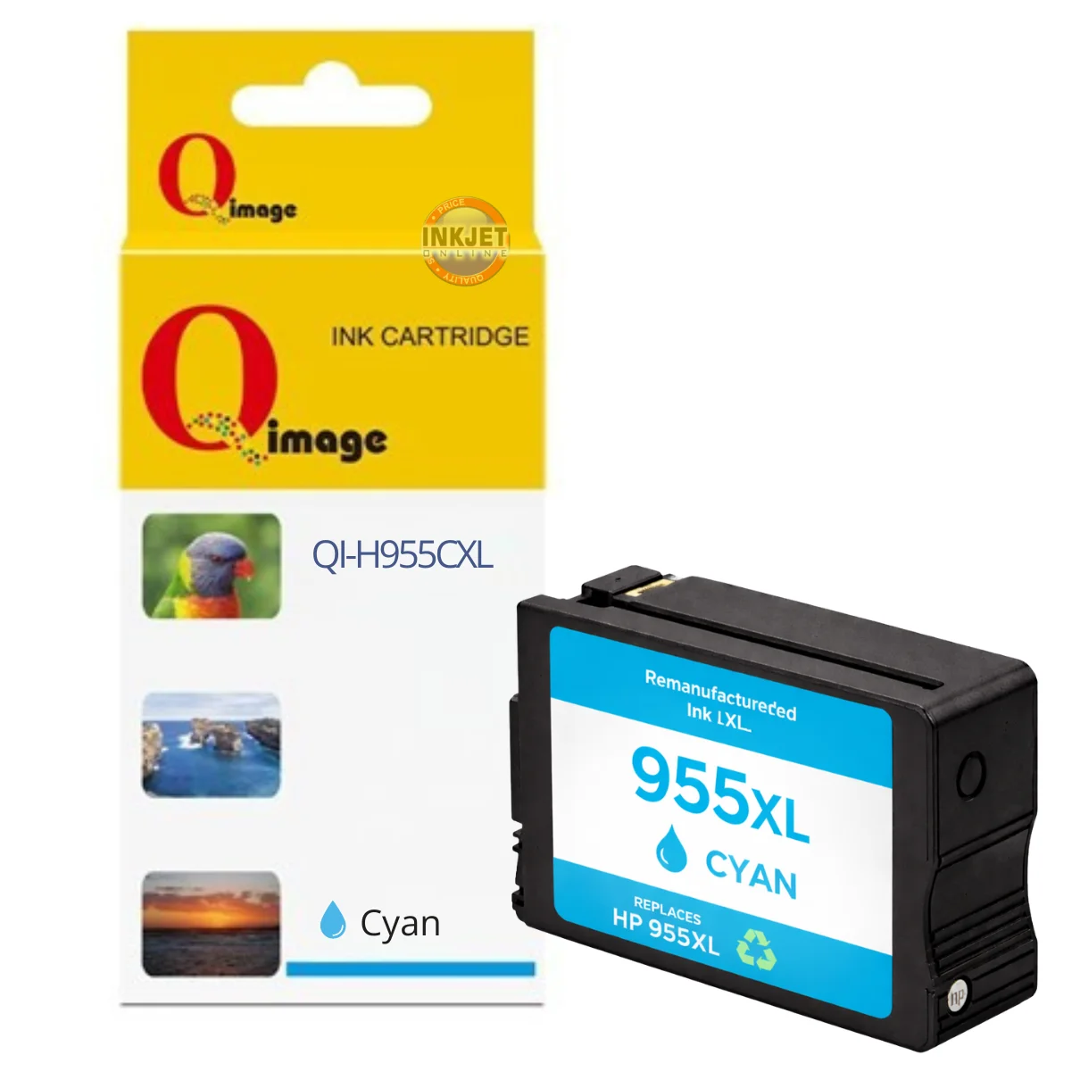 Remanufactured HP 955XL Cyan Ink Cartridge