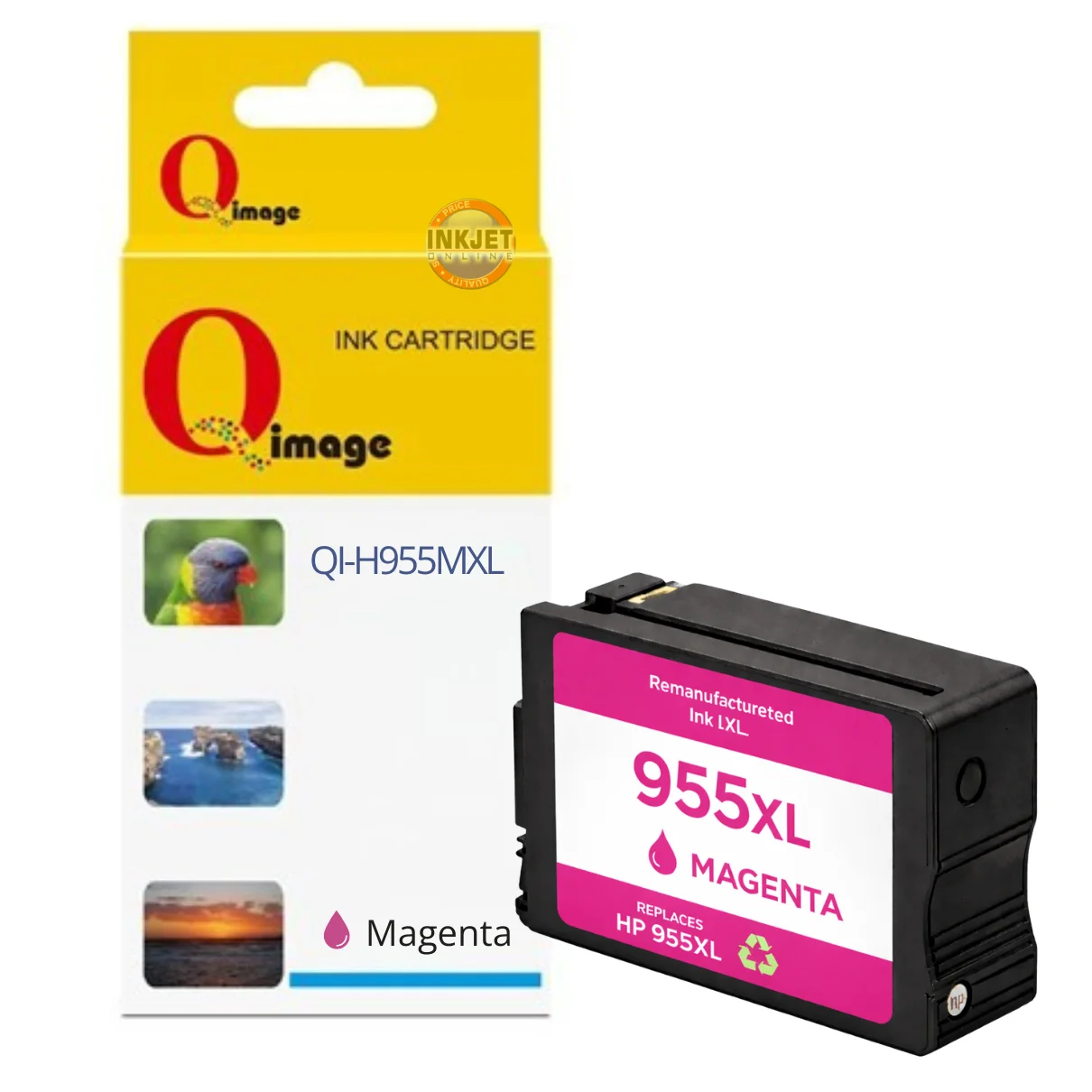 Remanufactured HP 955XL Magenta Ink Cartridge
