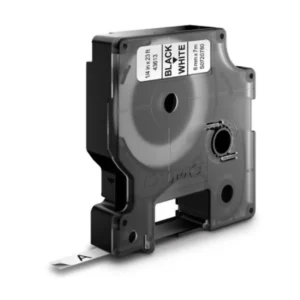 Dymo D1 720780 black on white label tape cassette