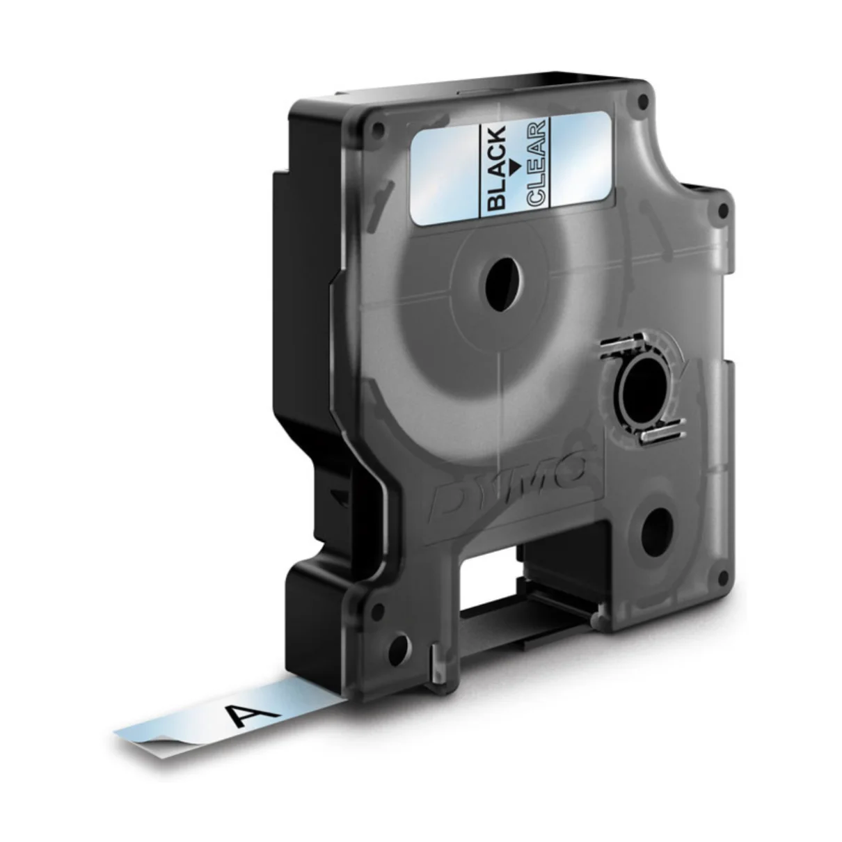 Dymo D1 720500 black on clear label tape cassette