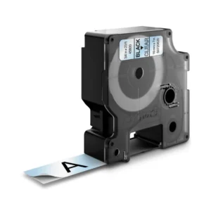 Dymo D1 720820 black on clear label tape cassette