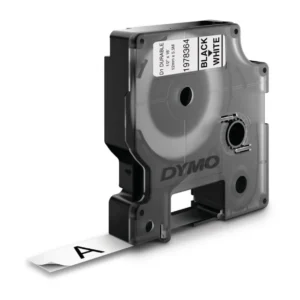 Dymo D1 1978364 black on white label tape cassette