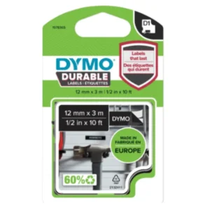 Dymo D1 1978365 tape white on black label cassette packaging