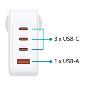 D-Link 140w GaN Charger DCF-141 showing 4 ports