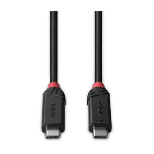 Lindy 37002 USB4 Type C to Type C cable 2m 240W black line 40Gbps